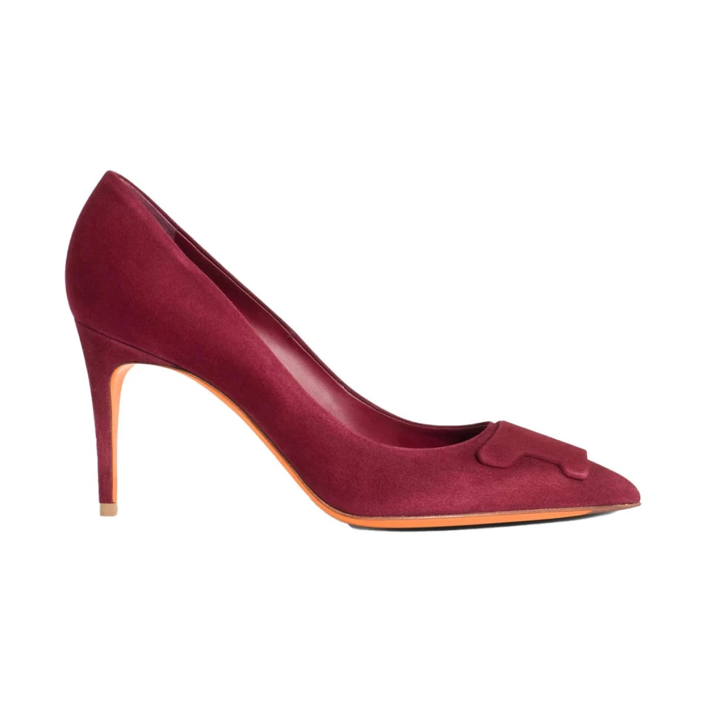 Santoni Red Pumps, Female, 5 Uk, Sibille Pump