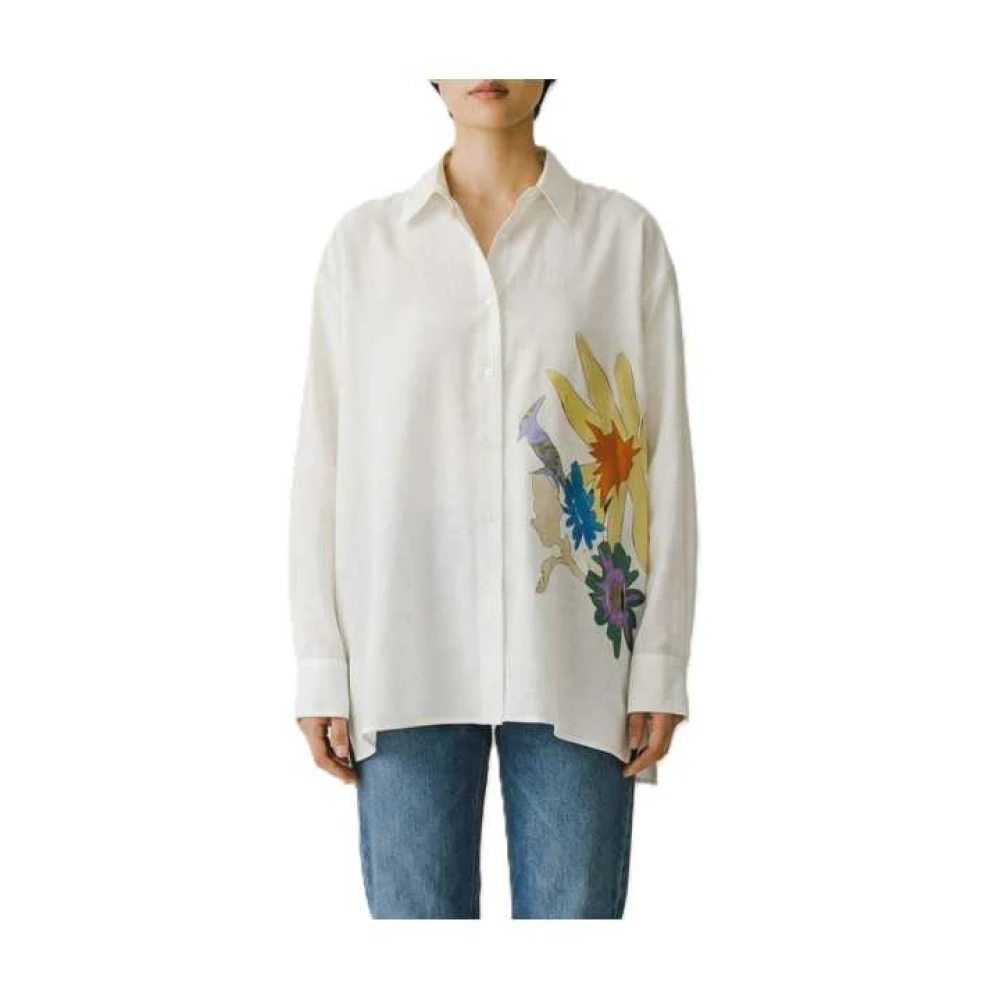 Paul Smith Vit Hummingbird And Floral Printed Shirt