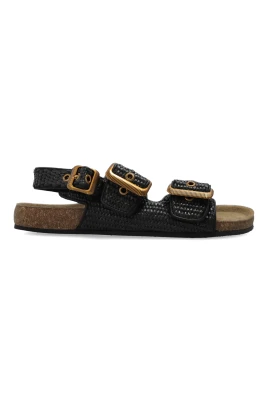 Staffa Raffia Buckle Sandals