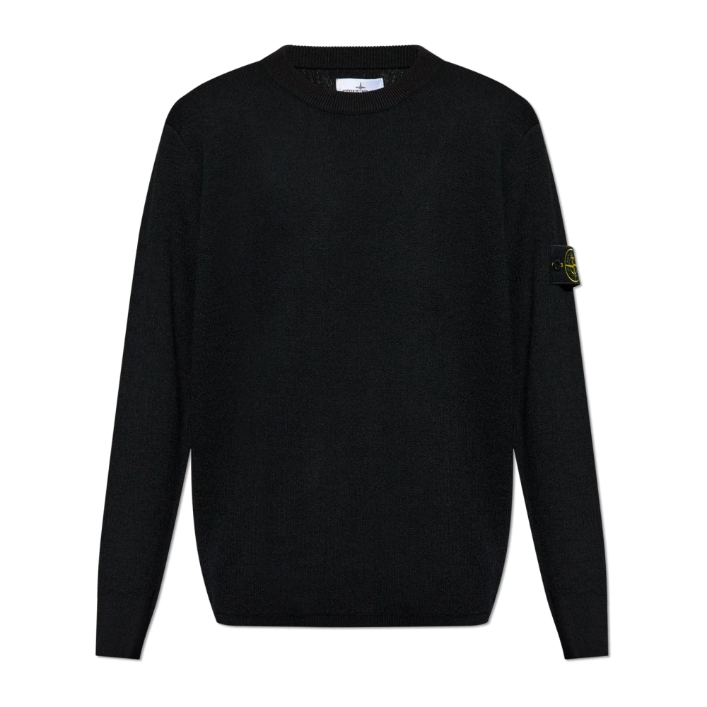 Stone Island Wollen trui Black Heren