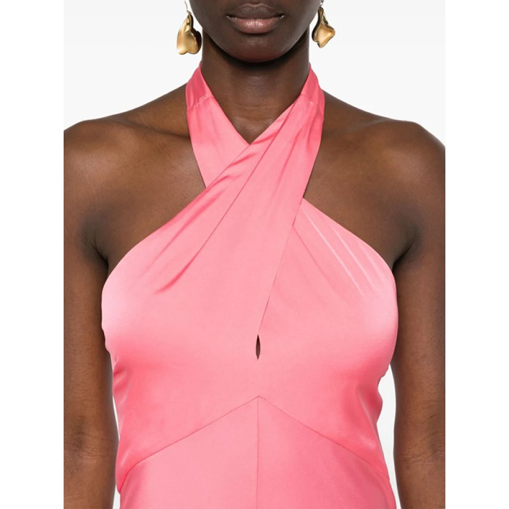 D.Exterior Koraalroze Maxi Jurk Pink Dames