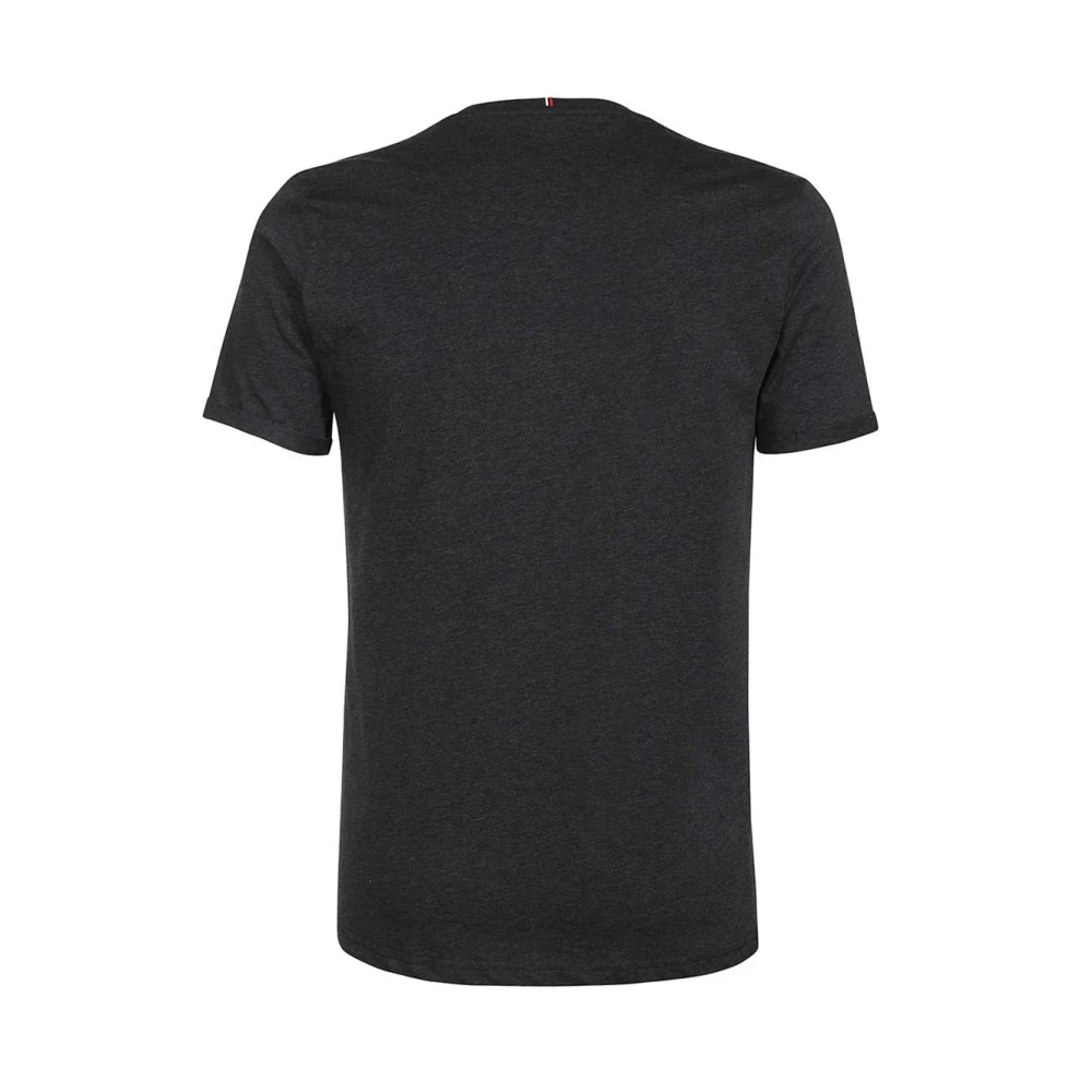 Les Deux Geribbelde katoenen T-shirt Blue Heren