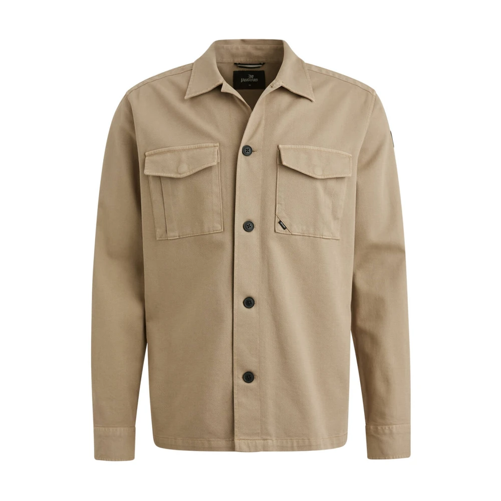 Vanguard Lange mouw overhemd GD Structuur Beige Heren