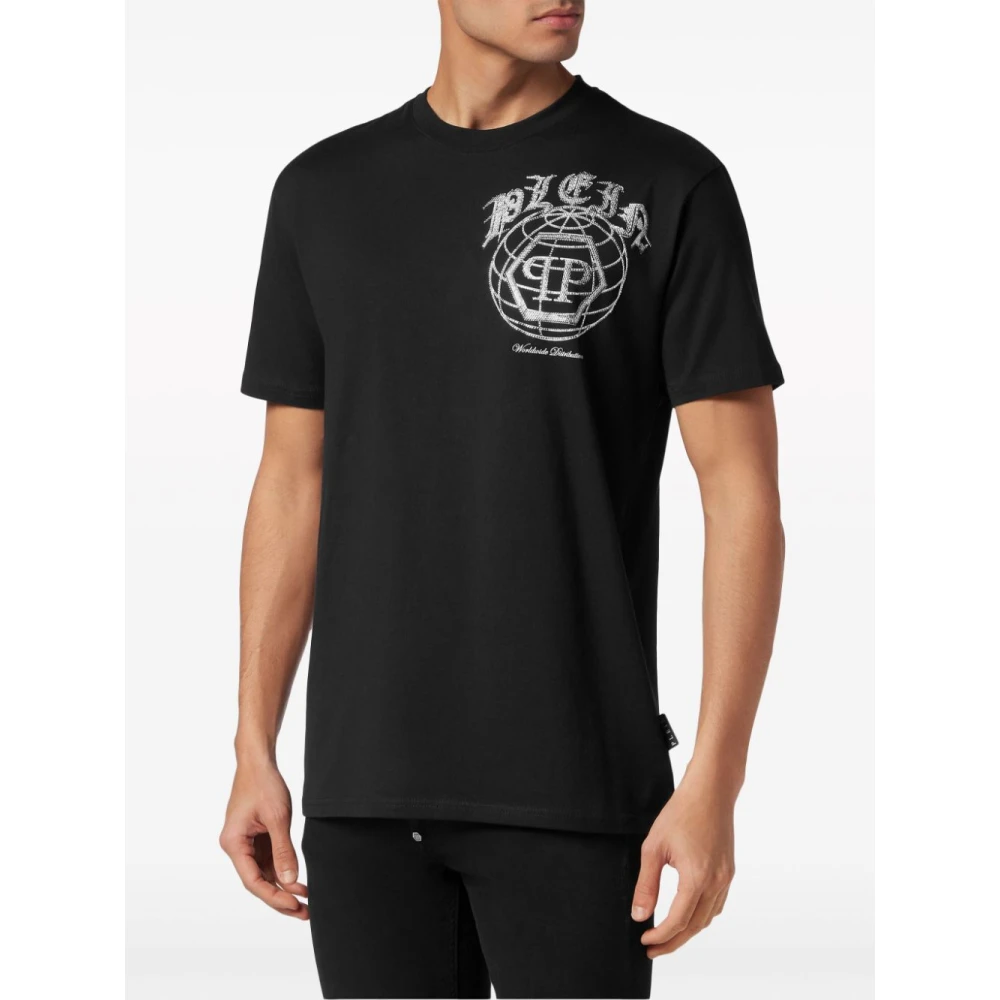Philipp Plein Zwart Casual Stijl Heren T-shirt Black Heren