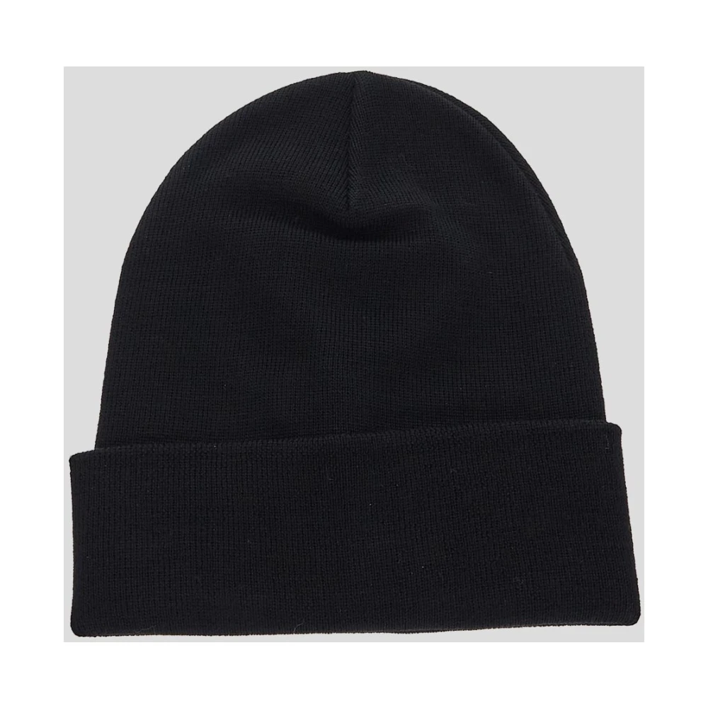 Moncler Wollen Tricot Beanie Muts Black Heren
