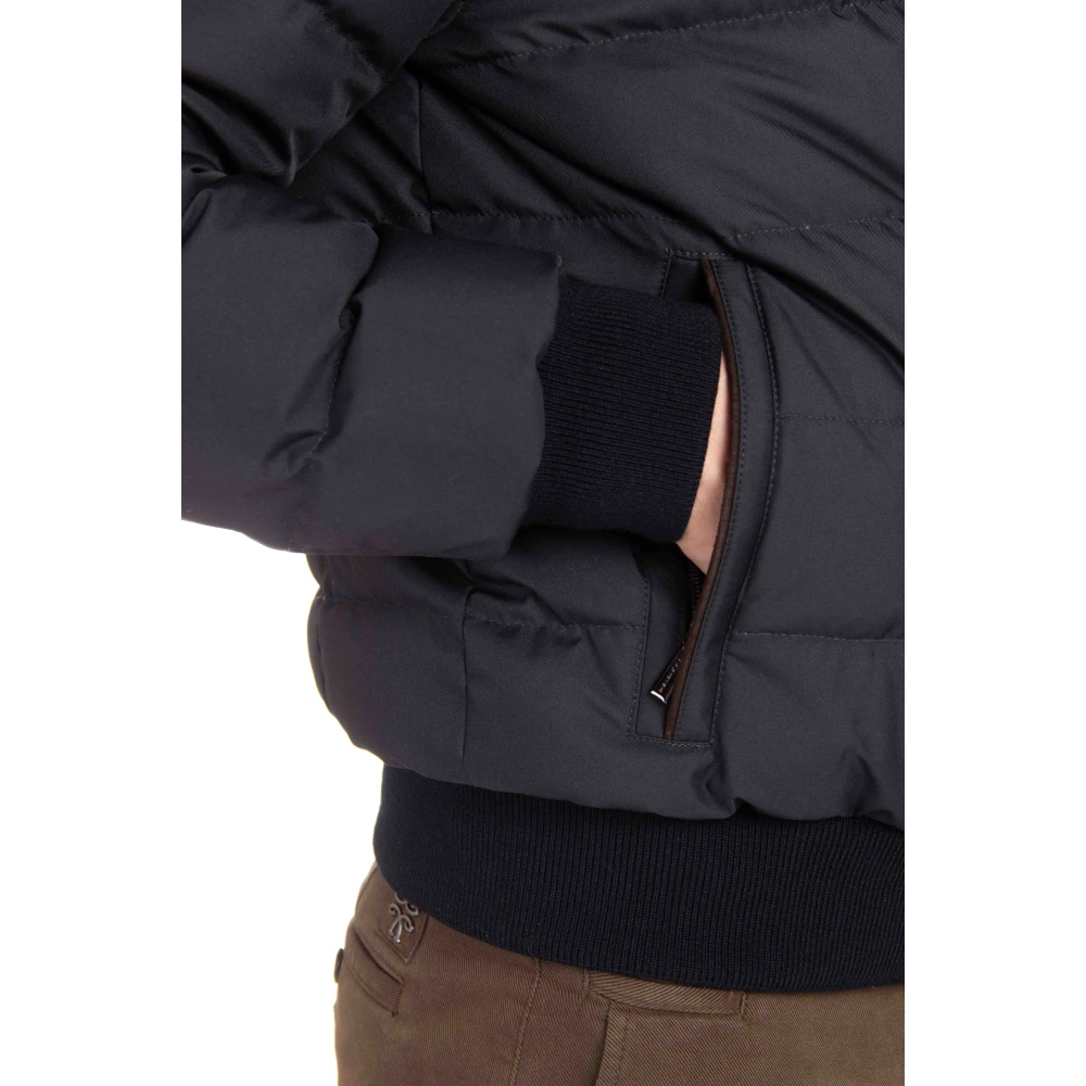 Moorer Blauwe Bomberjack Audenio-GF Blue Heren