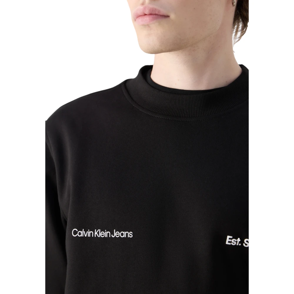 Calvin Klein Jeans Heren Crew Neck Sweatshirt Black Heren