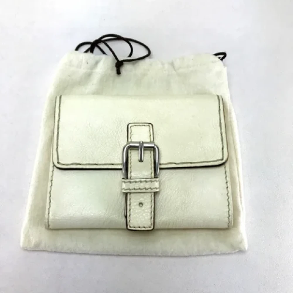 Chloé Pre-owned Leather wallets White Dames