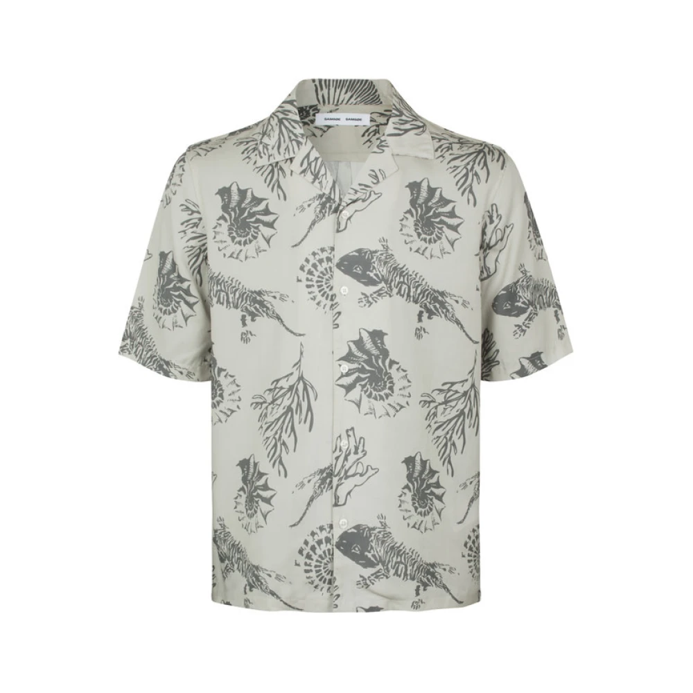 Samsøe Short Sleeve Shirt Green Heren