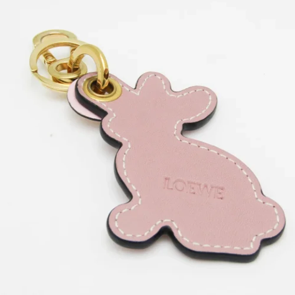 Loewe Pre-owned Leather key-holders Pink Dames