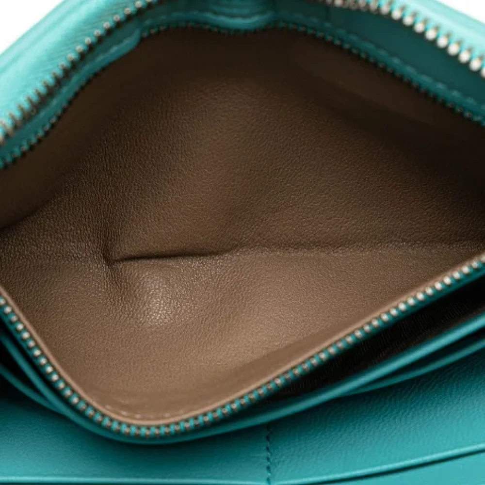 Bottega Veneta Vintage Pre-owned Leather wallets Green Dames