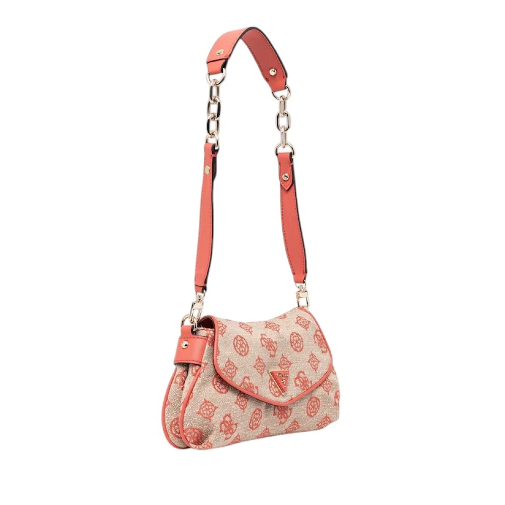 Guess Red Shoulder Bags, Female, One Size, Beyza Flap Bag