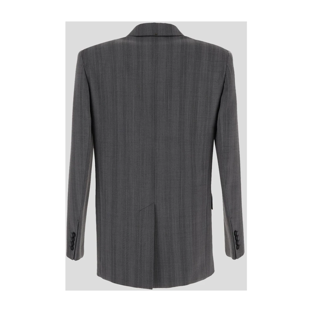 SPORTMAX Merlot Wollen Jas Gray Dames