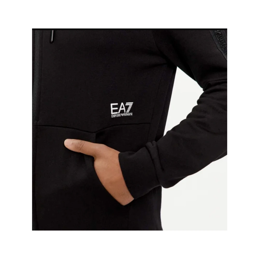 Emporio Armani EA7 Zip-throughs Black Heren