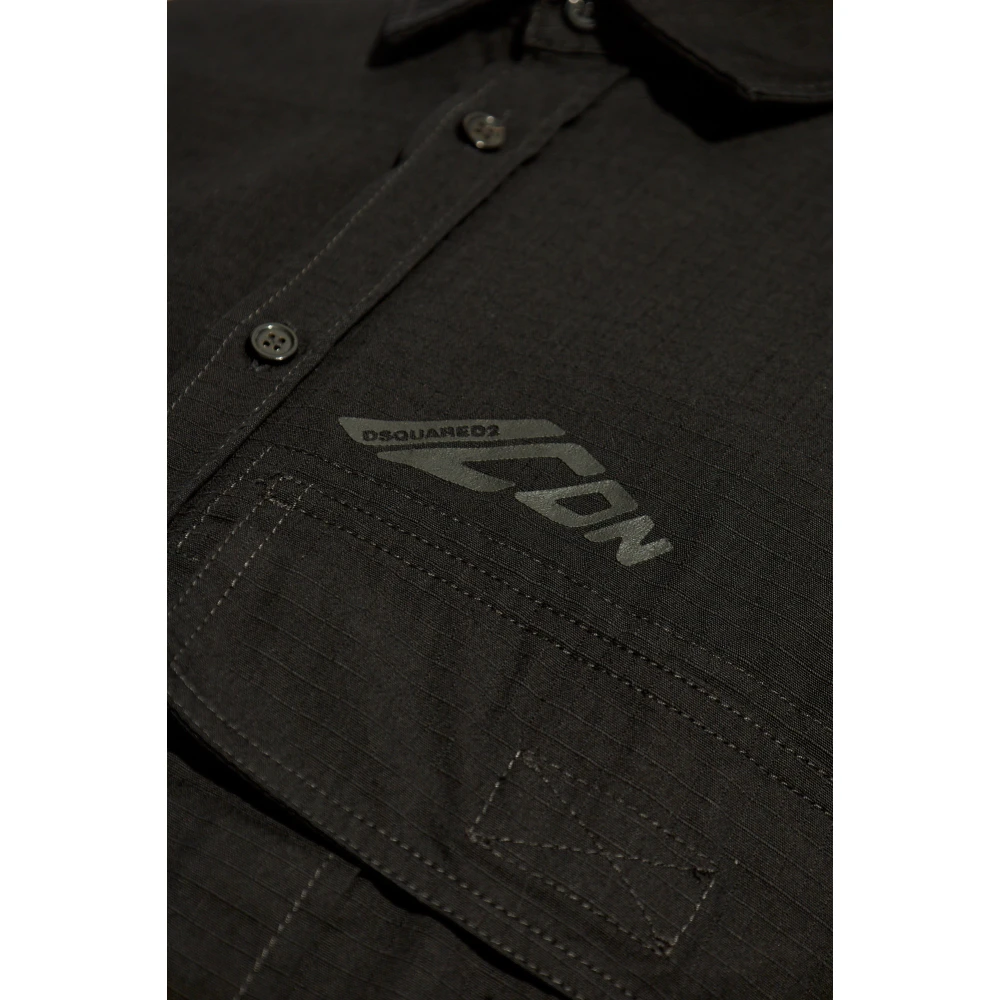 Dsquared2 Shirt met logo Black Heren