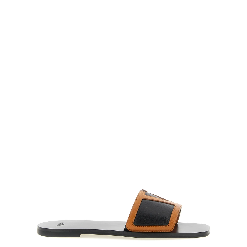 Valentino Garavani Women's Brown Viva Superstar Nappa Slides - Sliders - 6 Uk - Shoes