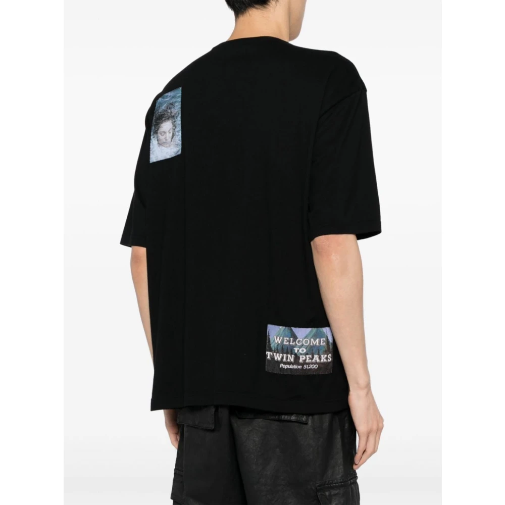 Undercover Zwarte katoenen jersey T-shirt voor mannen Black Heren
