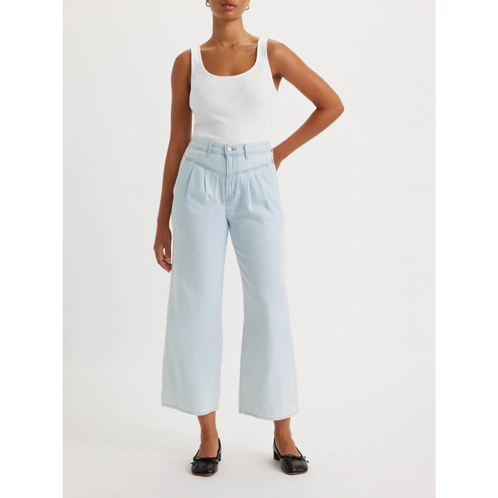 Levi's Wijde Pijp Denim Jeans voor Vrouwen Blue Dames