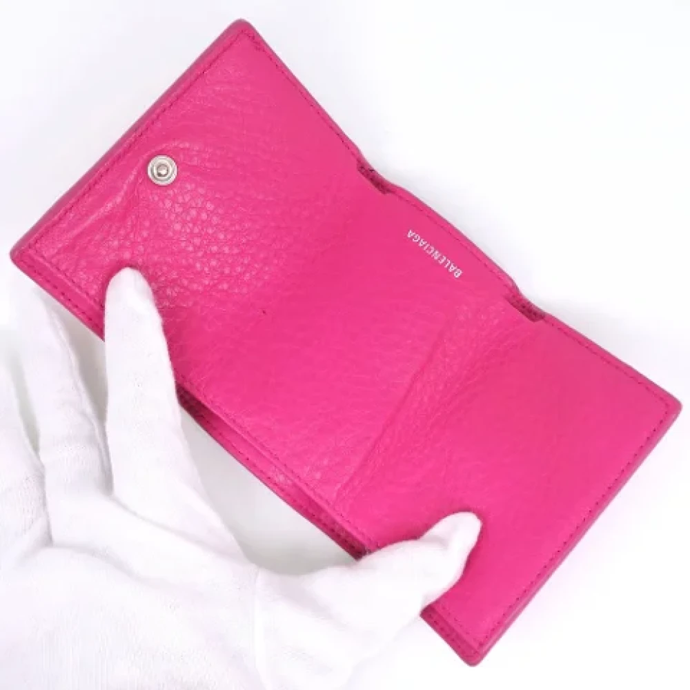 Balenciaga Vintage Pre-owned Leather wallets Pink Dames