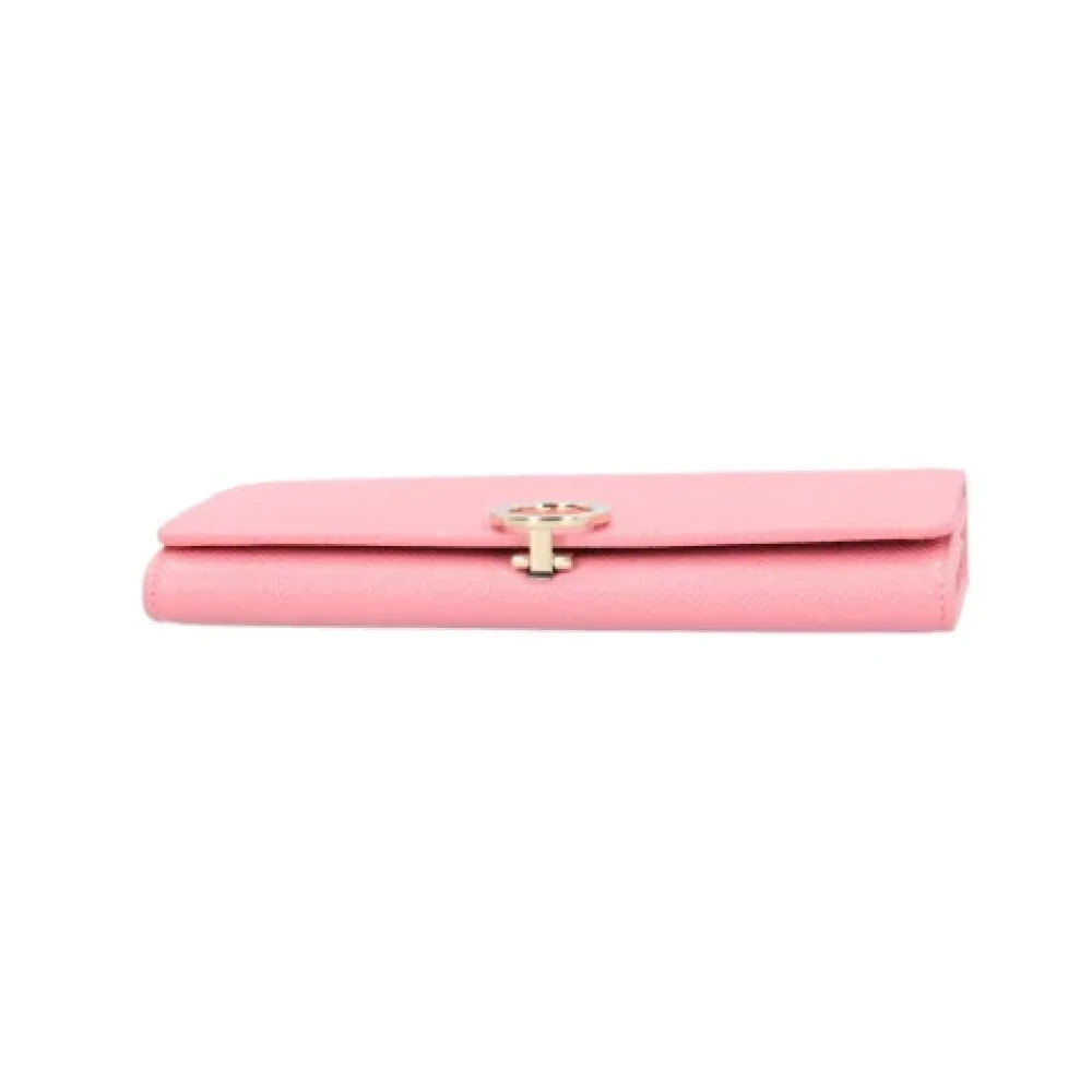 Bvlgari Vintage Pre-owned Leather wallets Pink Dames