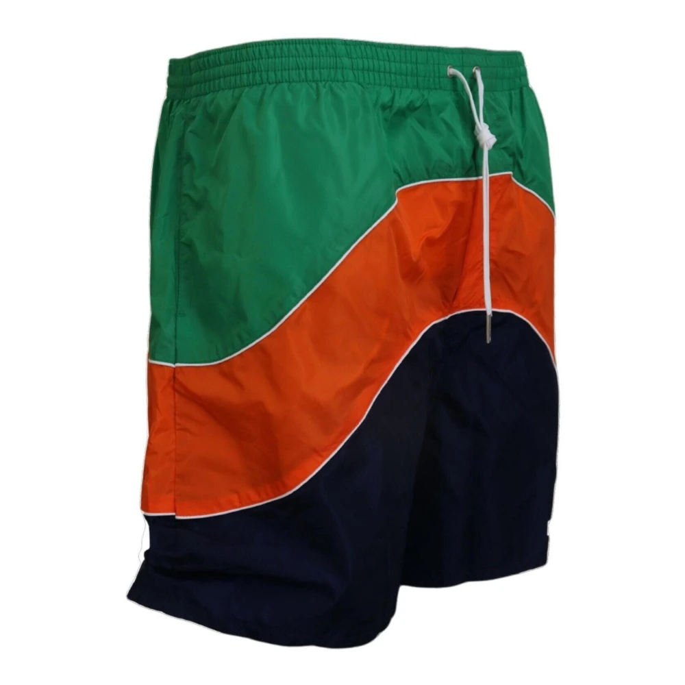 Dolce & Gabbana Kleurrijke zwemshorts met logodetails Multicolor Dames