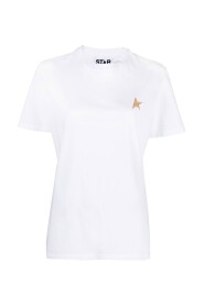 Koszulka z Gwiazdami z Bawełny z Brokatowymi Detalami