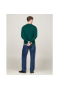pull-en-maille-vert-coupe-classique