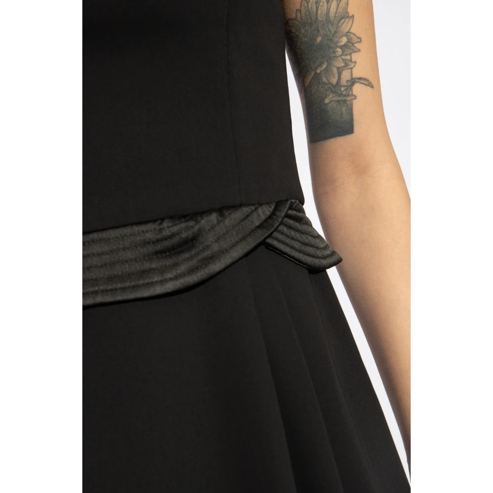 Emporio Armani Off-shoulder jurk Black Dames