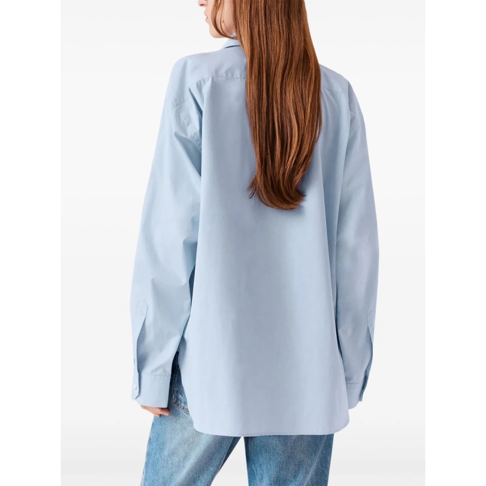 Stella Mccartney Lichtblauwe Shirt Verhoog Garderobe Stijl Blue Dames