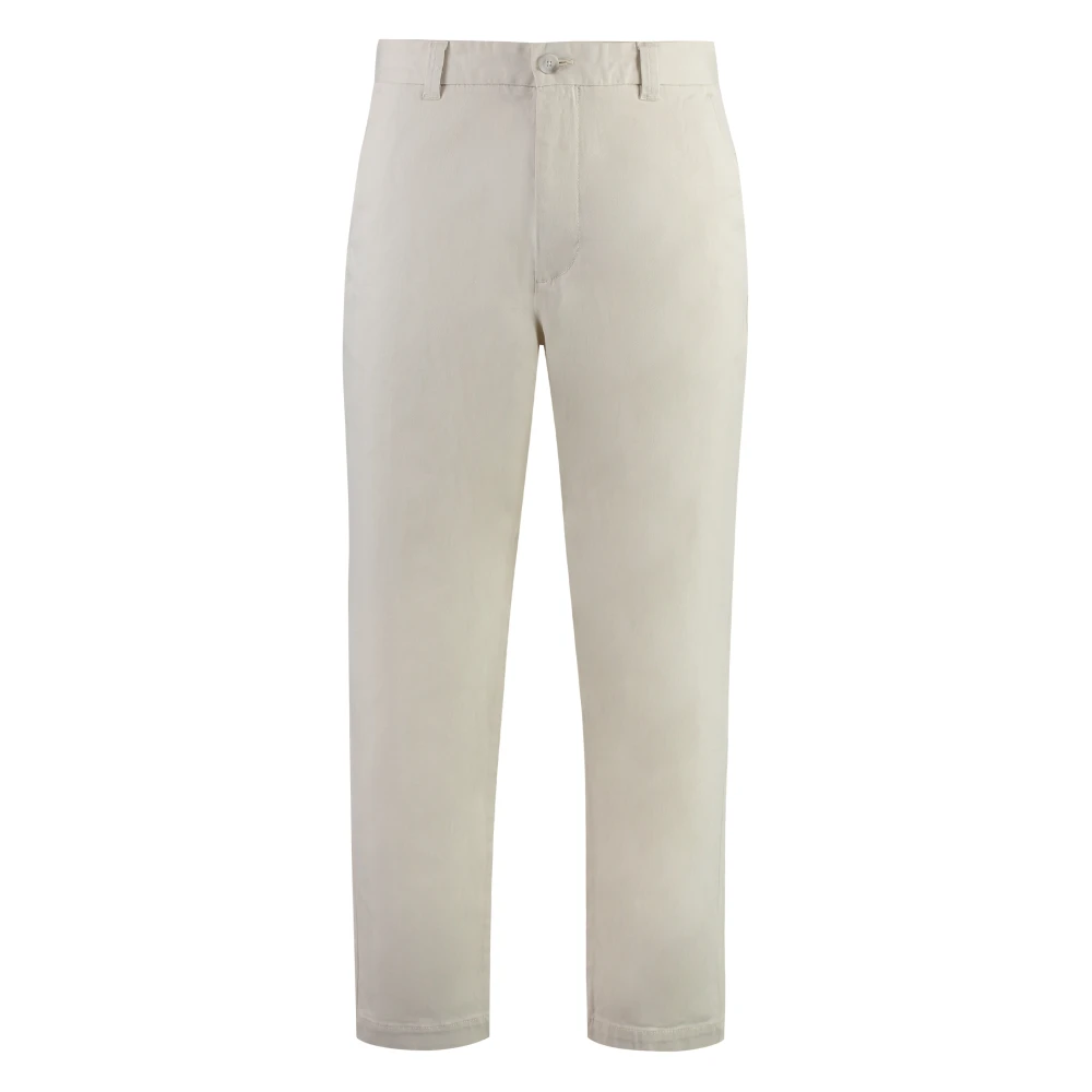 Hugo Boss Stretch Cotton Chino Trousers Beige Heren