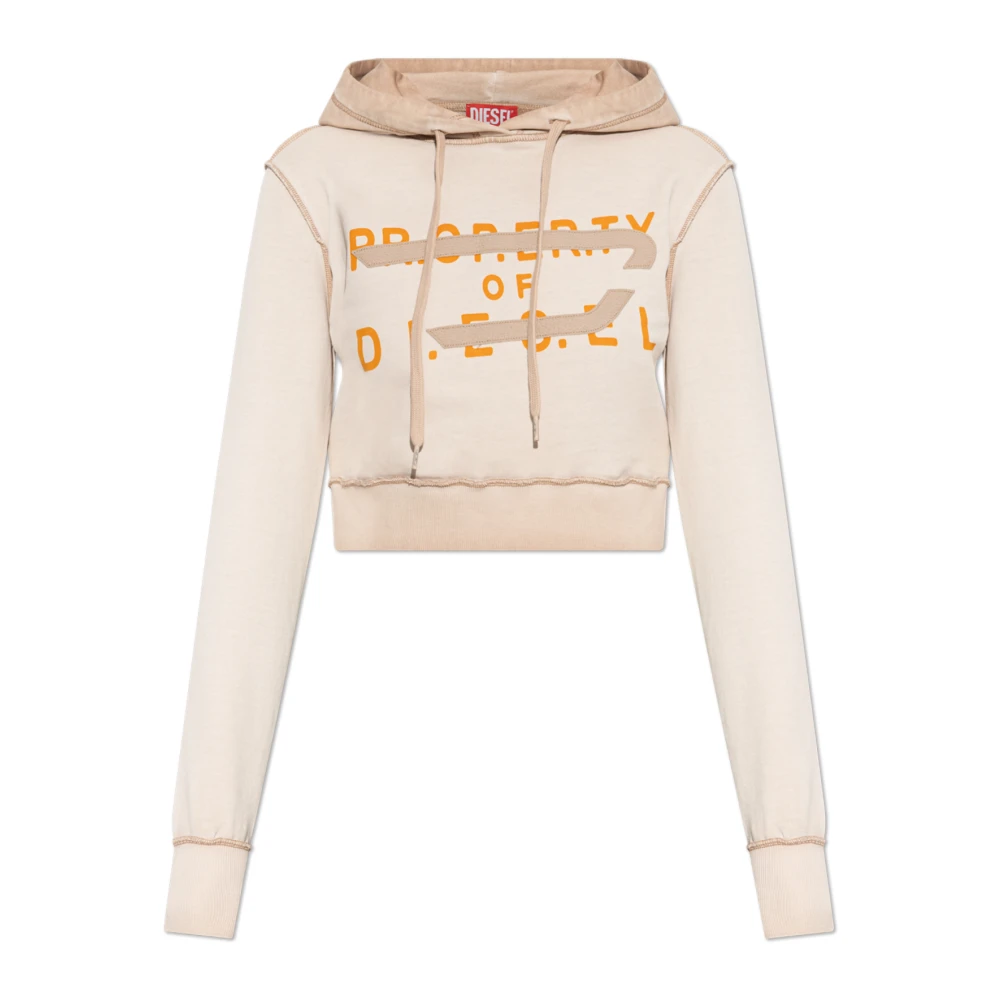 Diesel Damen Rosa Sweatshirts & Hoodies, Xsgröße: