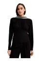 t-shirt-noir-a-manches-longues-avec-fronce-devant