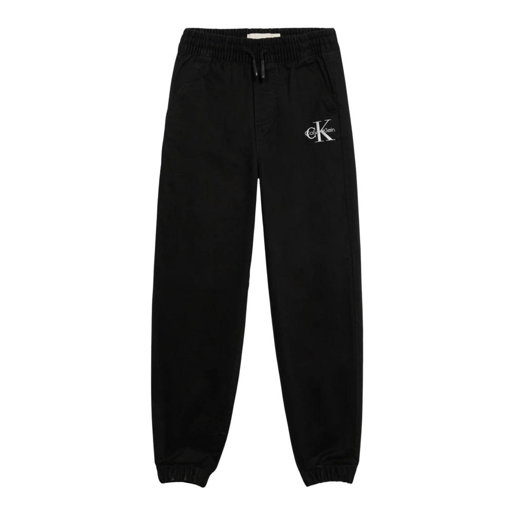 Calvin Klein Logo Joggers - Male - Sweatpants - Black - 12 Y | 152 Cm - Kids