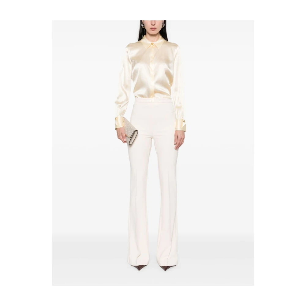 Elisabetta Franchi Panna Broek Ss25 Dameskleding Beige Dames