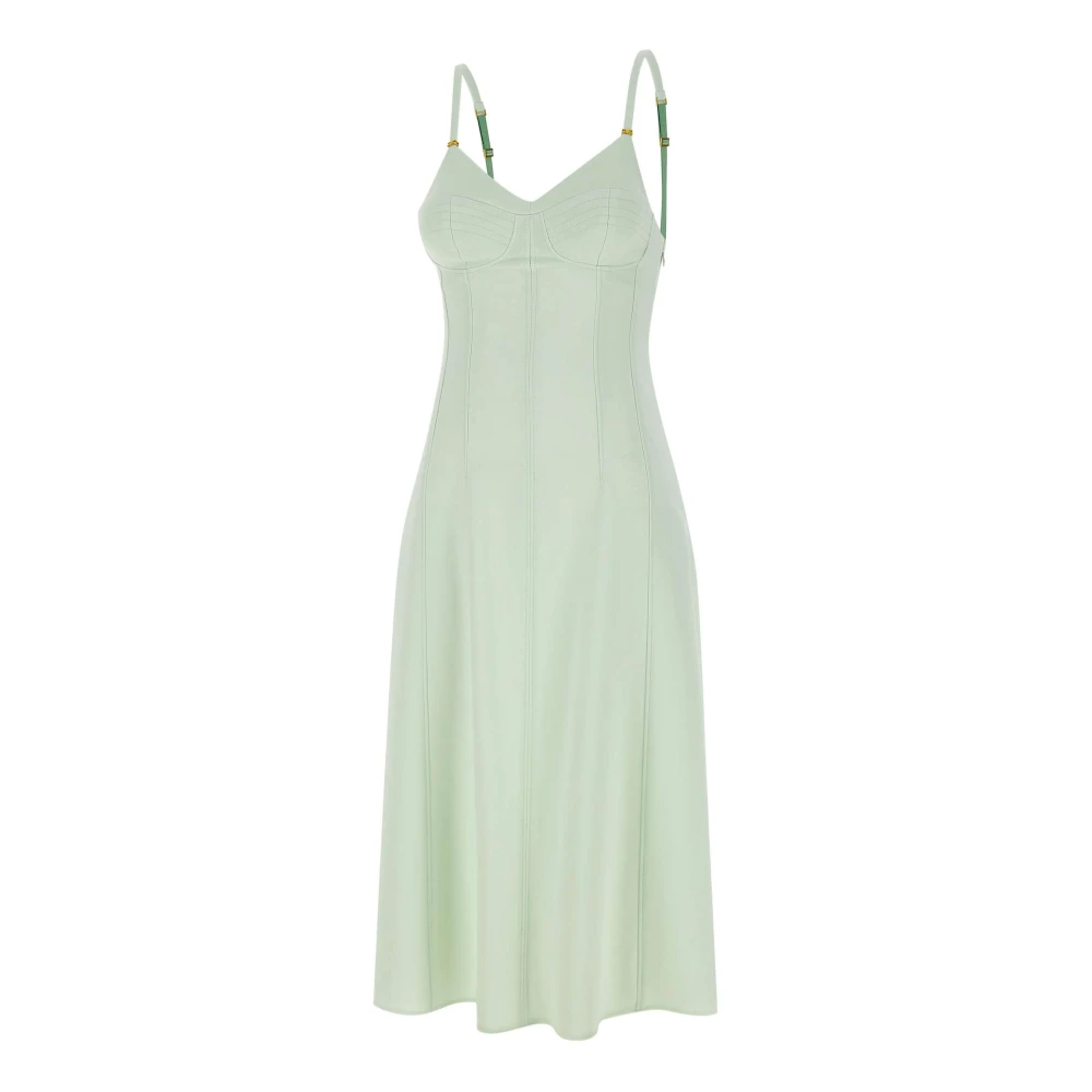 Elisabetta Franchi Mintgroene Dagelijkse Jurk Green Dames
