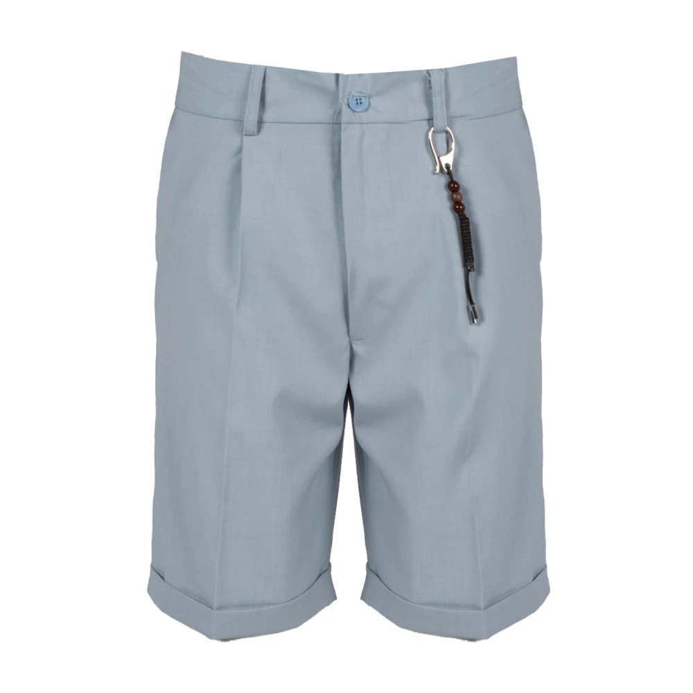 Xagon Man Enkla Shorts Dragkedja Knapp Fickor Kvalitetsmaterial Blue, Herr