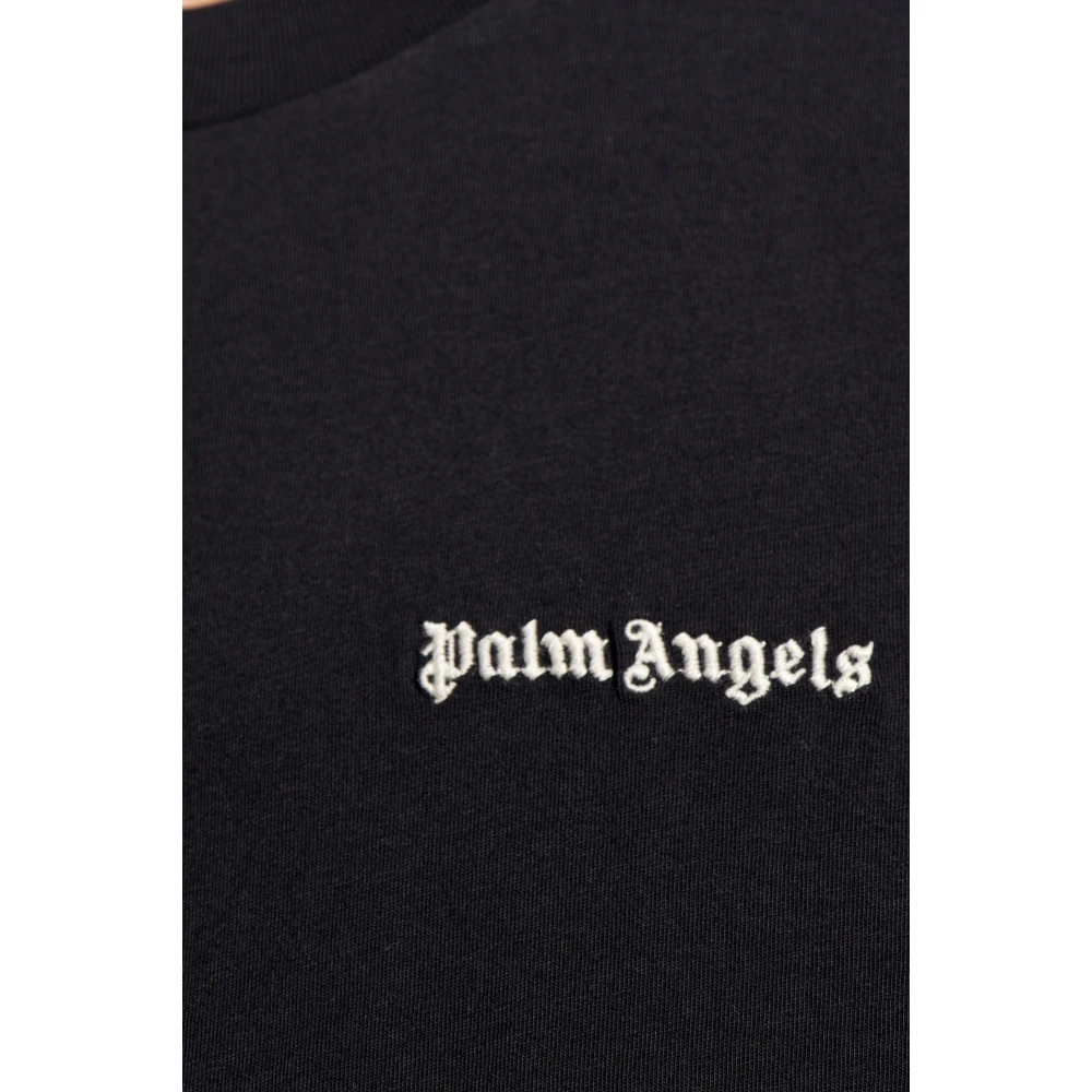 Palm Angels Merk T-shirt drie-pack Black Heren