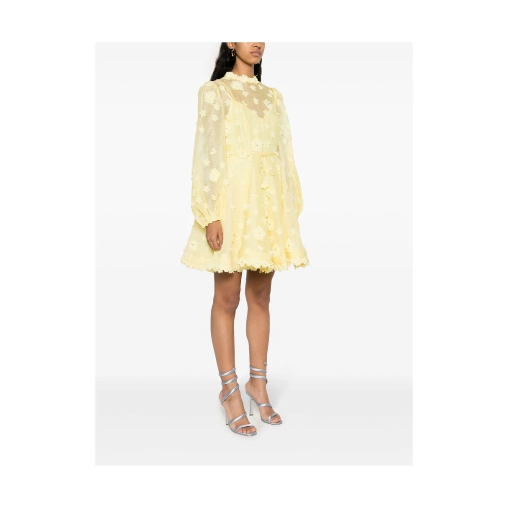 Zimmermann Citroengele Bloemenjurk Yellow Dames