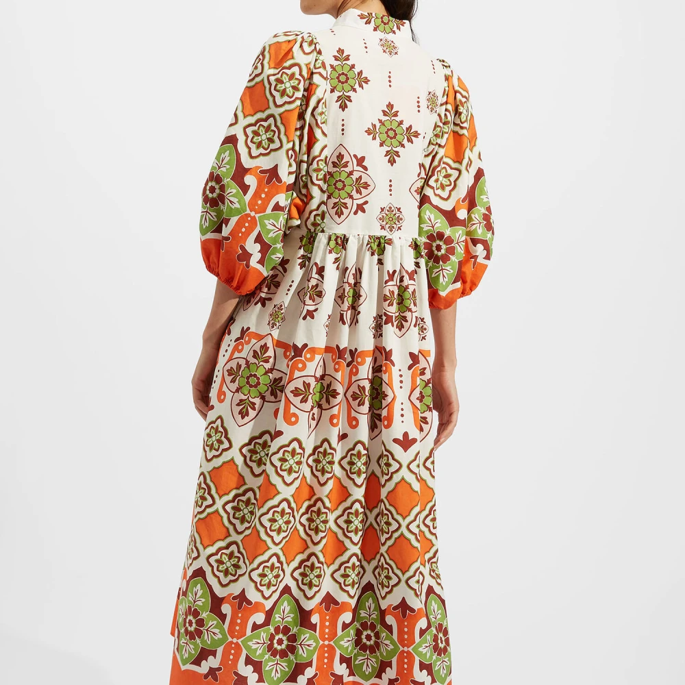 La DoubleJ Casareale Midi Jurk Multicolor Dames