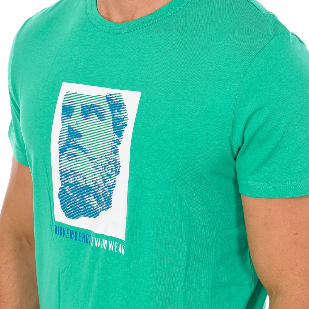Bikkembergs Groen T-shirt met korte mouwen Green Heren
