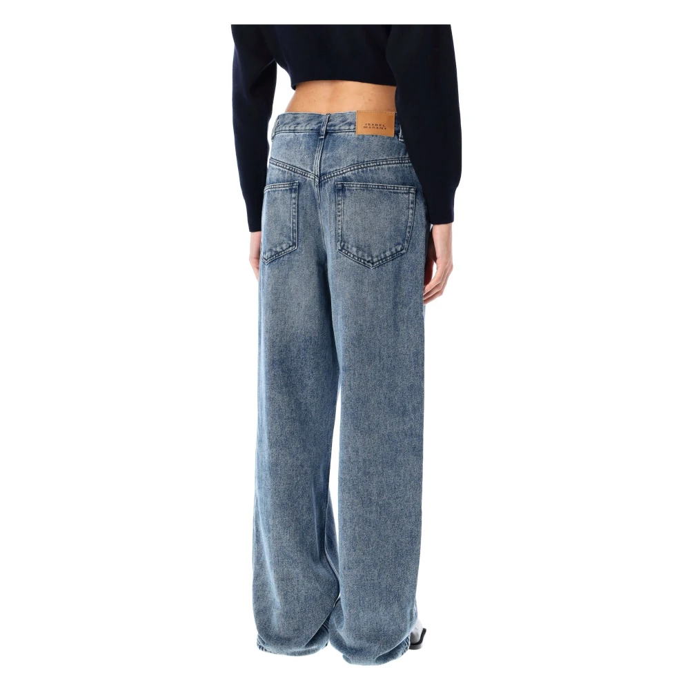 Isabel Marant Étoile Lichtblauwe Denim Broek Dames Jeans Blue Dames