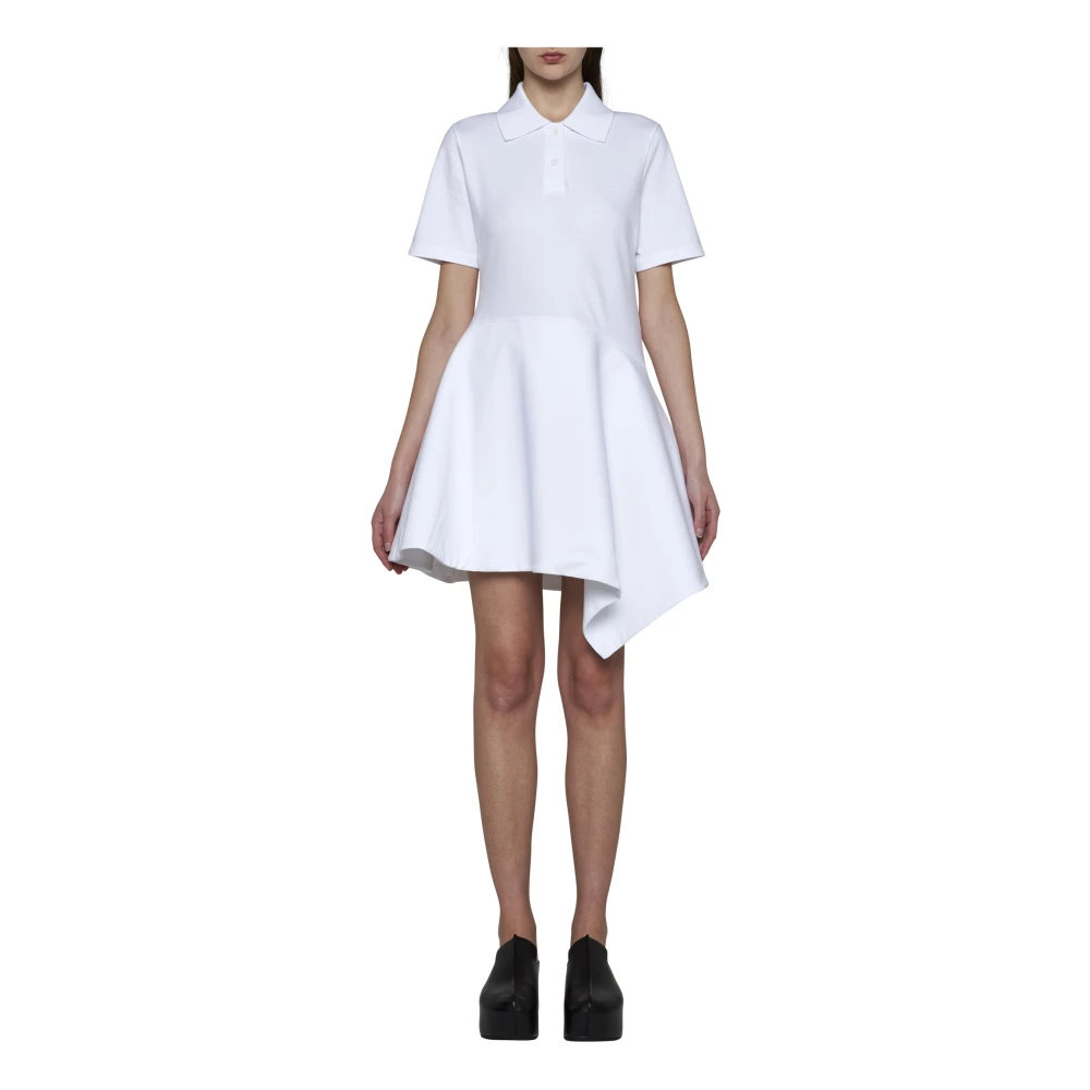 JW Anderson Witte Asymmetrische Polojurk White Dames