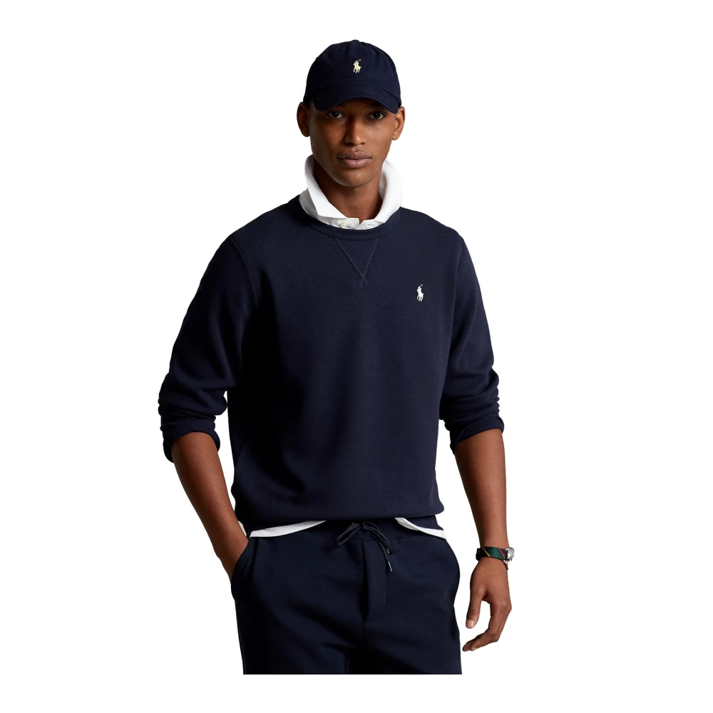 Ralph Lauren Uomo Blu Maglione Polo Scuro