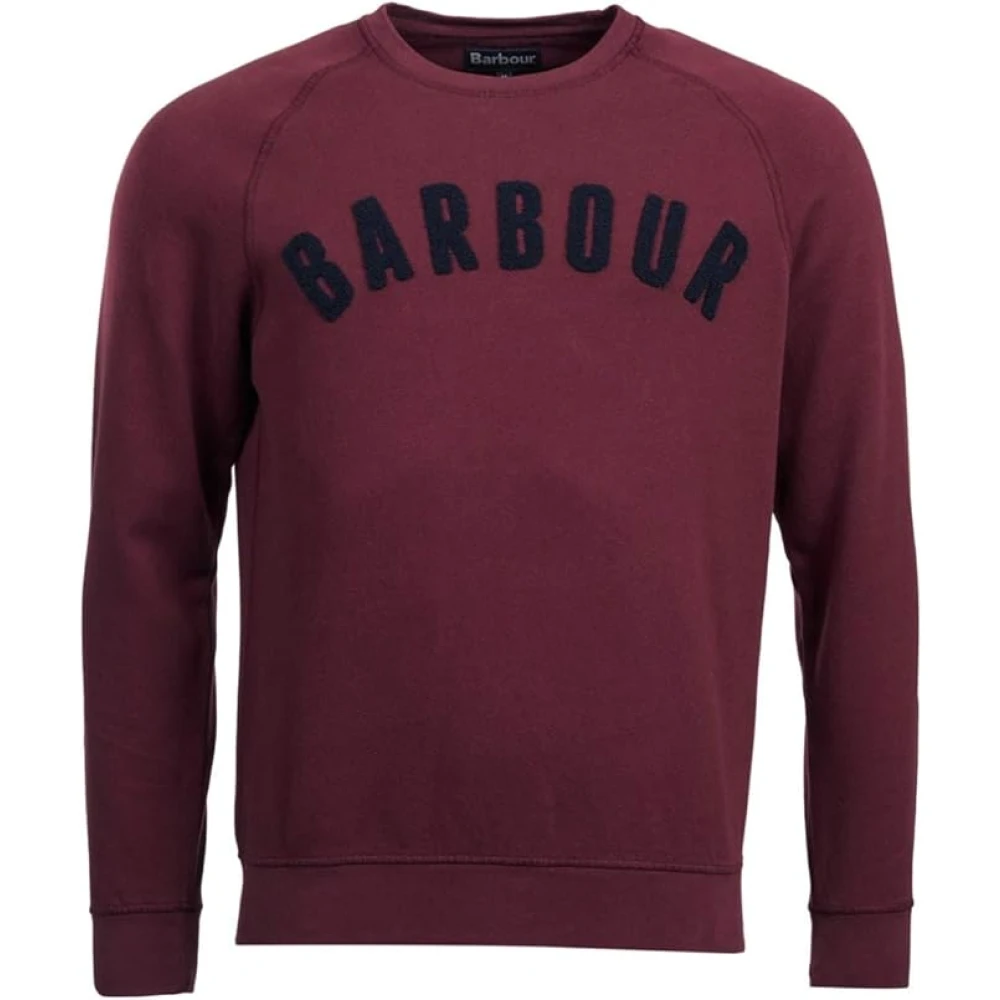 Barbour Vintage Logo Crew Sweatshirt Red Heren