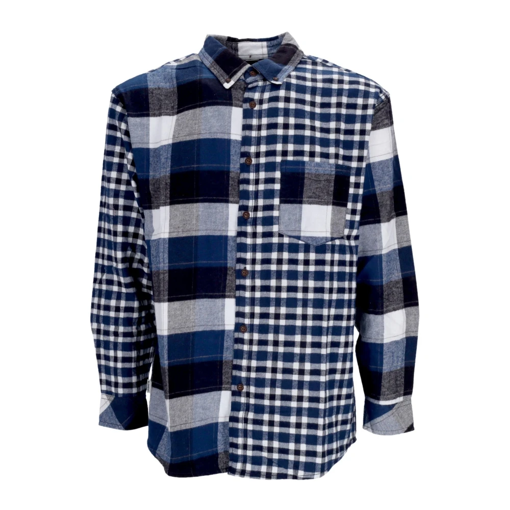 Element Geruite Flanellen Overhemd Lange Mouwen Multicolor Heren