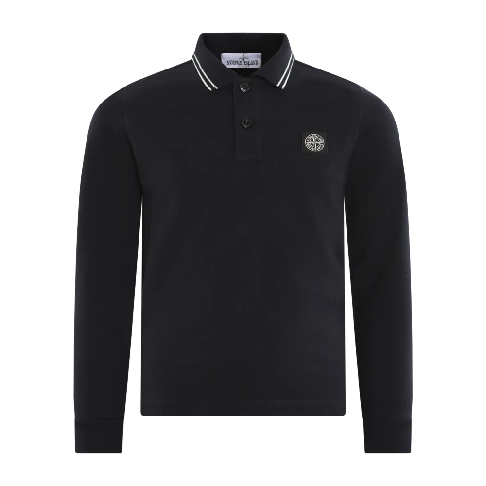 Stone Island Barn Polo Tröja Blue, Unisex