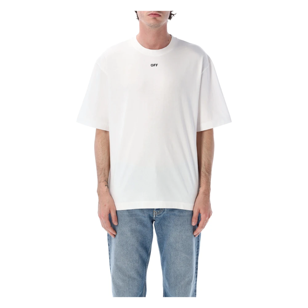 Off White Men's White Off T-Shirts, L, Chain Arrow Skate T-Shirt