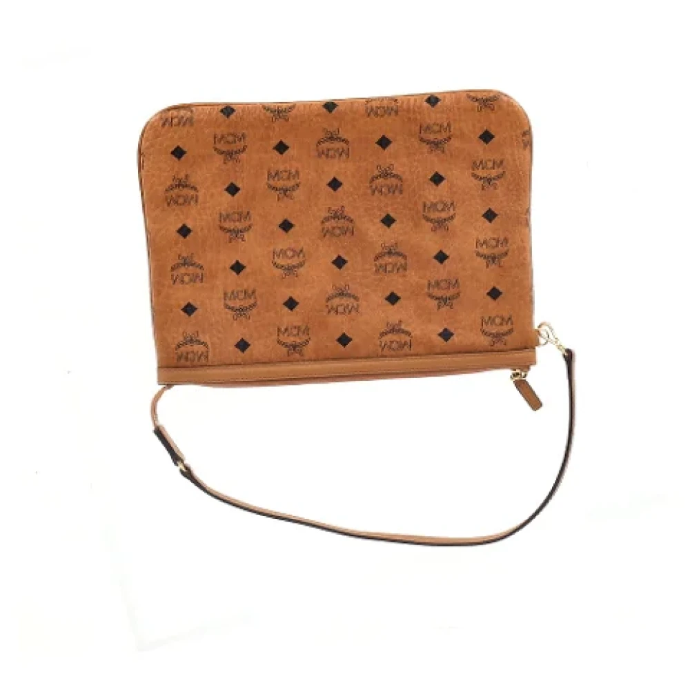 MCM Pre-owned Leather shoulder-bags Brown Dames