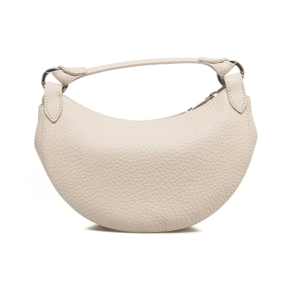 Orciani Witte Leren Mini Handtas White Dames