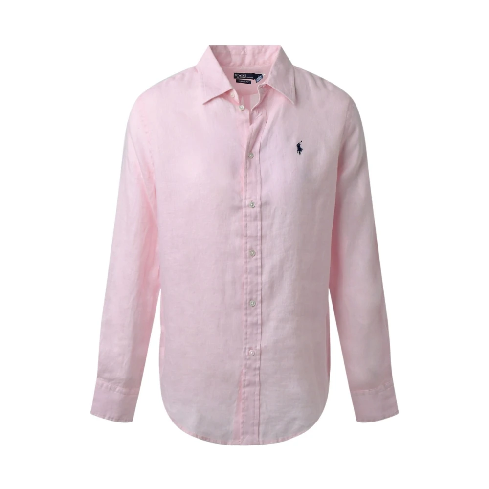 Ralph Lauren Women's Pink Shirts, Xl, Lightweight Linen Fabric Shirt